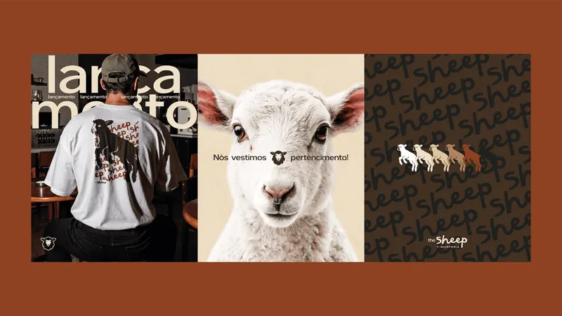Posts para redes sociais da The Sheep